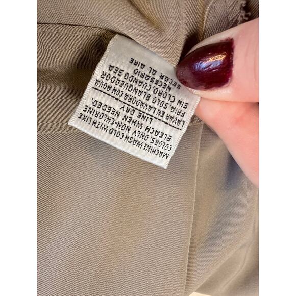 Top Flite by Spalding Long Pleated Golf Trouser Shorts Size 27 Cool Taupe Preppy - Picture 5 of 10